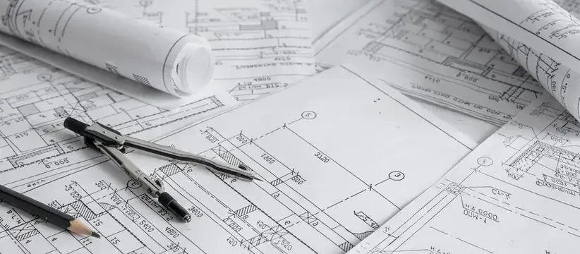 Boceto en perspectiva del interior