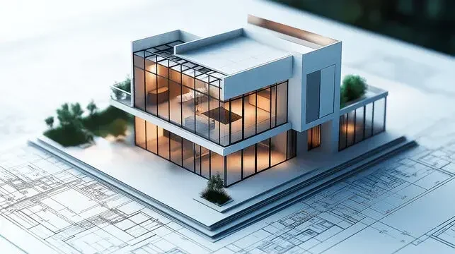 Maqueta conceptual — estudio del volumen